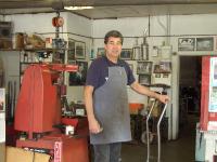 Norm at his shop